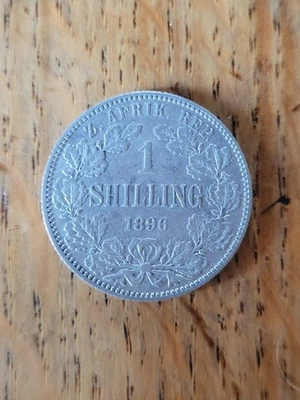 Afrique Du Sud Pièce Argent De 1 Shilling 1896 P2416 - Photo 1/2