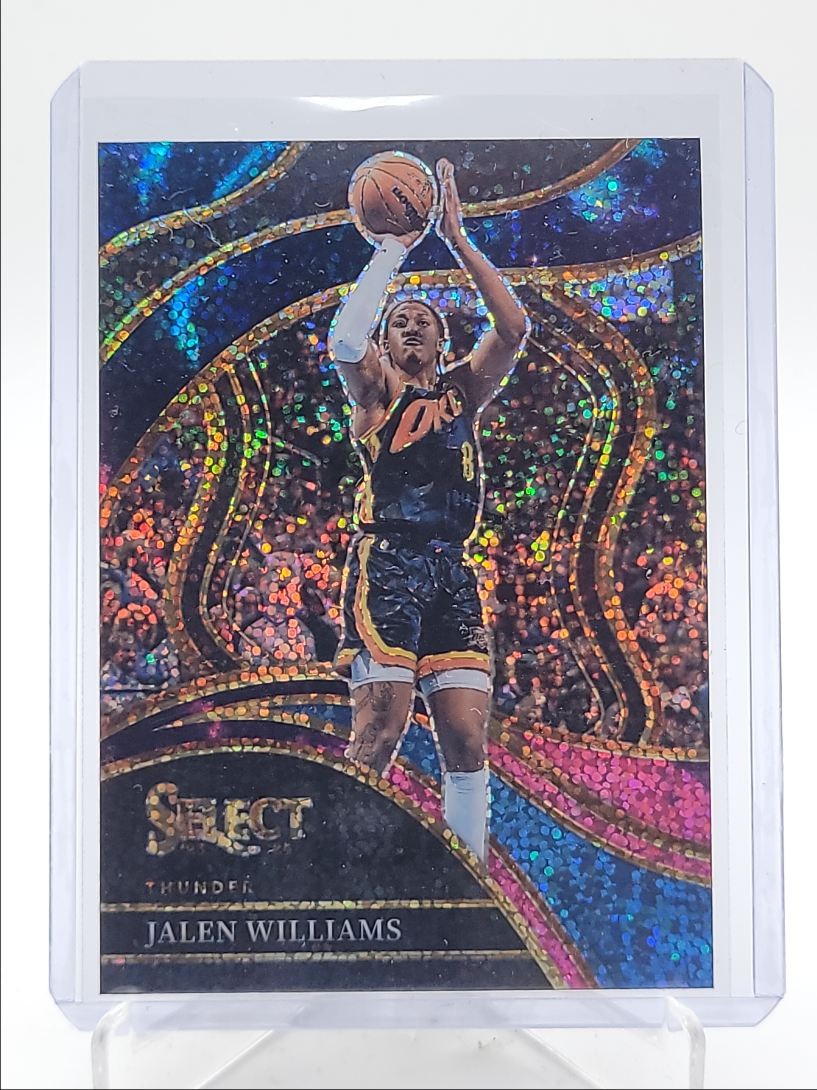 JALEN WILLIAMS 2023-24 SELECT COURTSIDE COSMIC PRIZM SP THUNDER Q1893