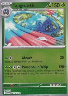Tangrowth 007/132 Uncommon Mega Evolution Pokemon Reverse Holo Near Mint