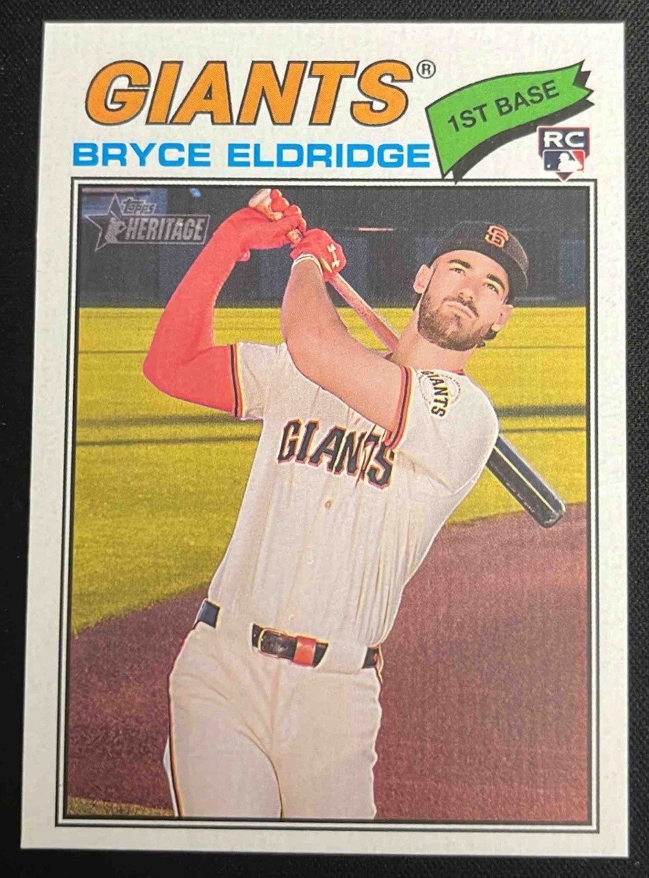 2026 Topps Heritage Bryce Eldridge #310 RC Giants