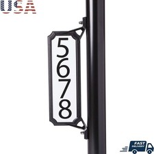 Double Sided Address Plaque Reflective Sign Customizable Easy Installation New