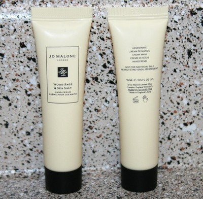 2 x Jo Malone London Wood Sage & Sea Salt Hand Cream 0.5oz /15mL Travel Size 1oz