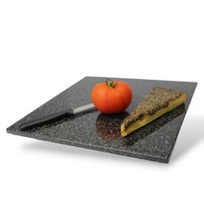 Granit Schneidebrett 30&times;30 cm Naturstein K&uuml;chenbrett rutschfest Made in Germany