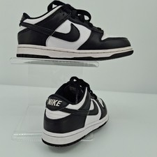 Nike Dunk Low Retro White Black Panda Pre-School Kids CW1588-100 Size 12C