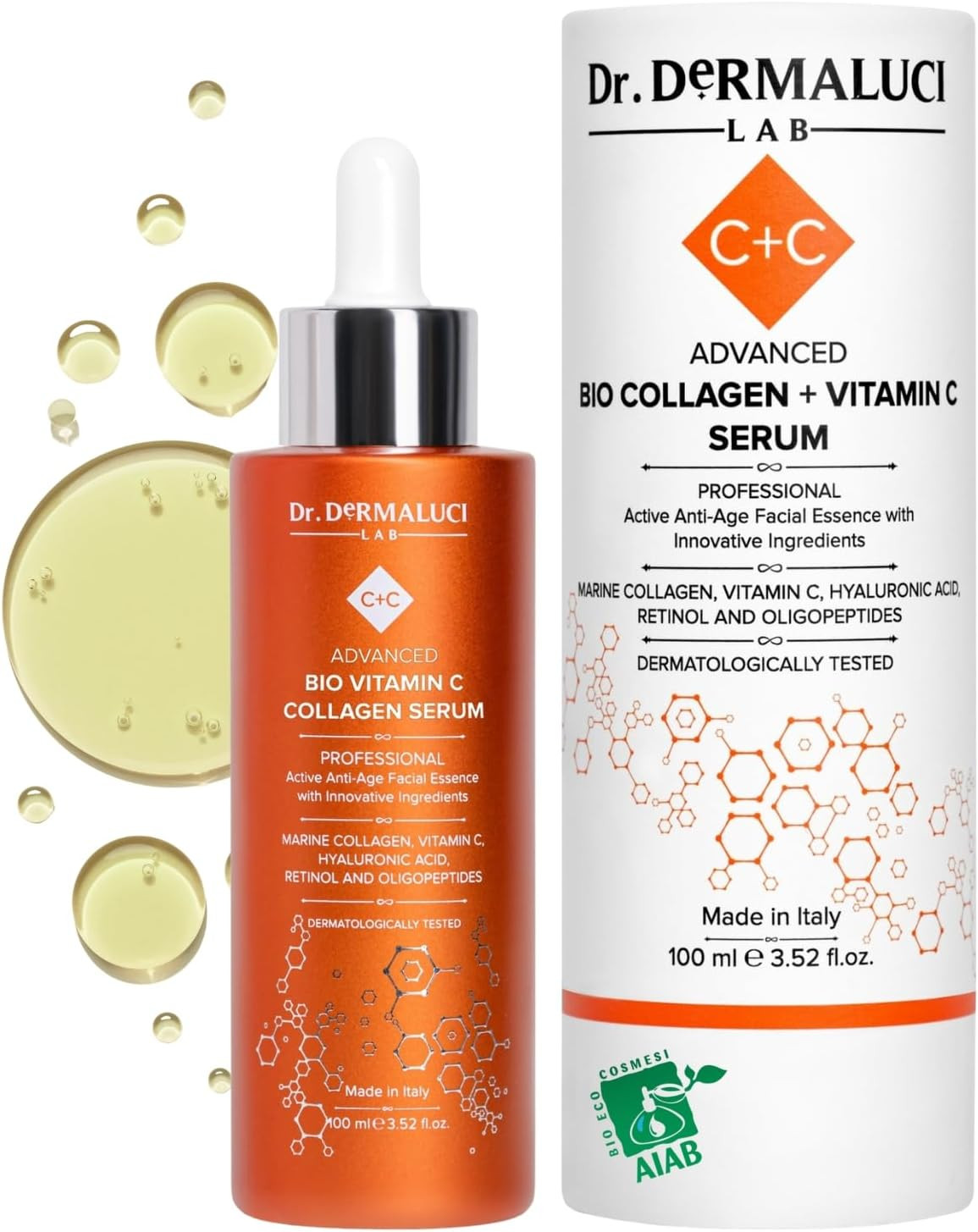 Siero Vitamina C Viso 100ml BIO | Formula Professionale Anti-Età