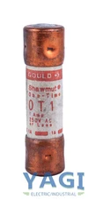 Gould Shawmut OT1 Fuse 1A 250V Class K5 One-Time Fast-Acting 50kA