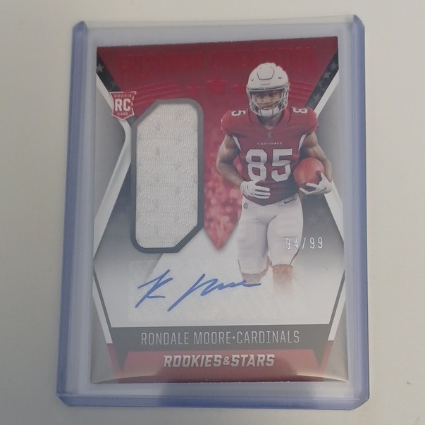 Panini 2021 Rookies & Stars Rondale Moore Cardinals RC Auto Relic FO-RM /99