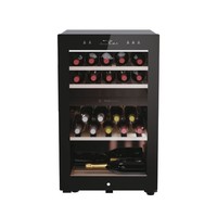 Haier HWS42GDAU1 42-Bottle Dual Zone Wine Cooler in Black 60327