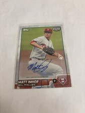2015 Topps Pro Debut - Matt Imhof #45 Autographs (AU, RC)