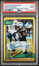 2018 Panini Honors #318 Derwin James Classics Rookies Signatures Gold #/25