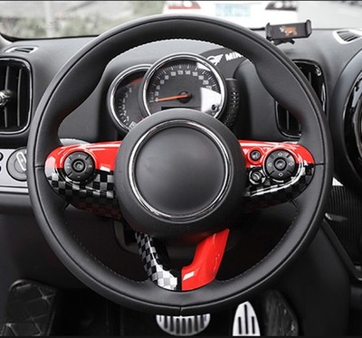 JCW Style Steering Wheel Cover Trim For MINI Cooper F54 F55 F56 F60 2015-2021