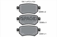 Pagid Bremsbelagsatz Scheibenbremse T2598N FüR Mazda GJ GL GJ2 GL2 GL6 Gjefp 4WD