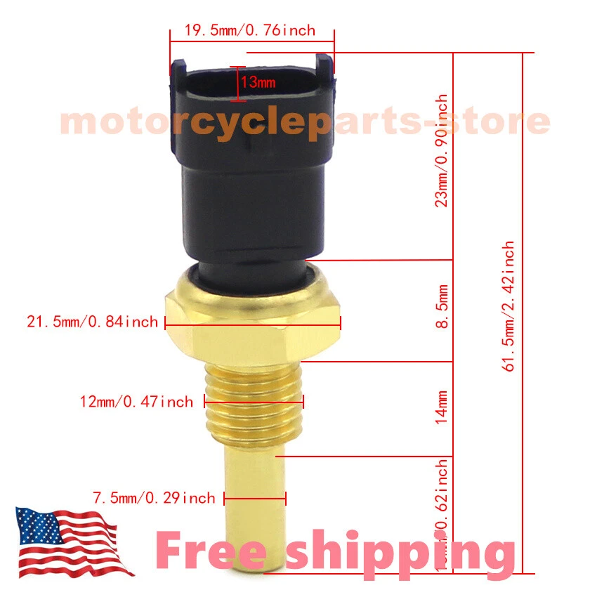 For Can-am Temperature Sensor Switch Temp Renegade 1000 2012-2015/1000R 2016-19 Foto 2 de 4