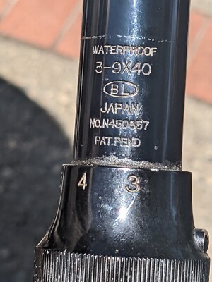 BUSHNELL SCOPE CHIEF VI 3-9 X 40 Waterproof Japan rifle gun deer