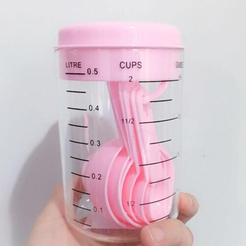 7pcs Kitchen Measuring Tools Plastic Measuring Cup Measuring Spoon with Scale - Picture 13 of 16