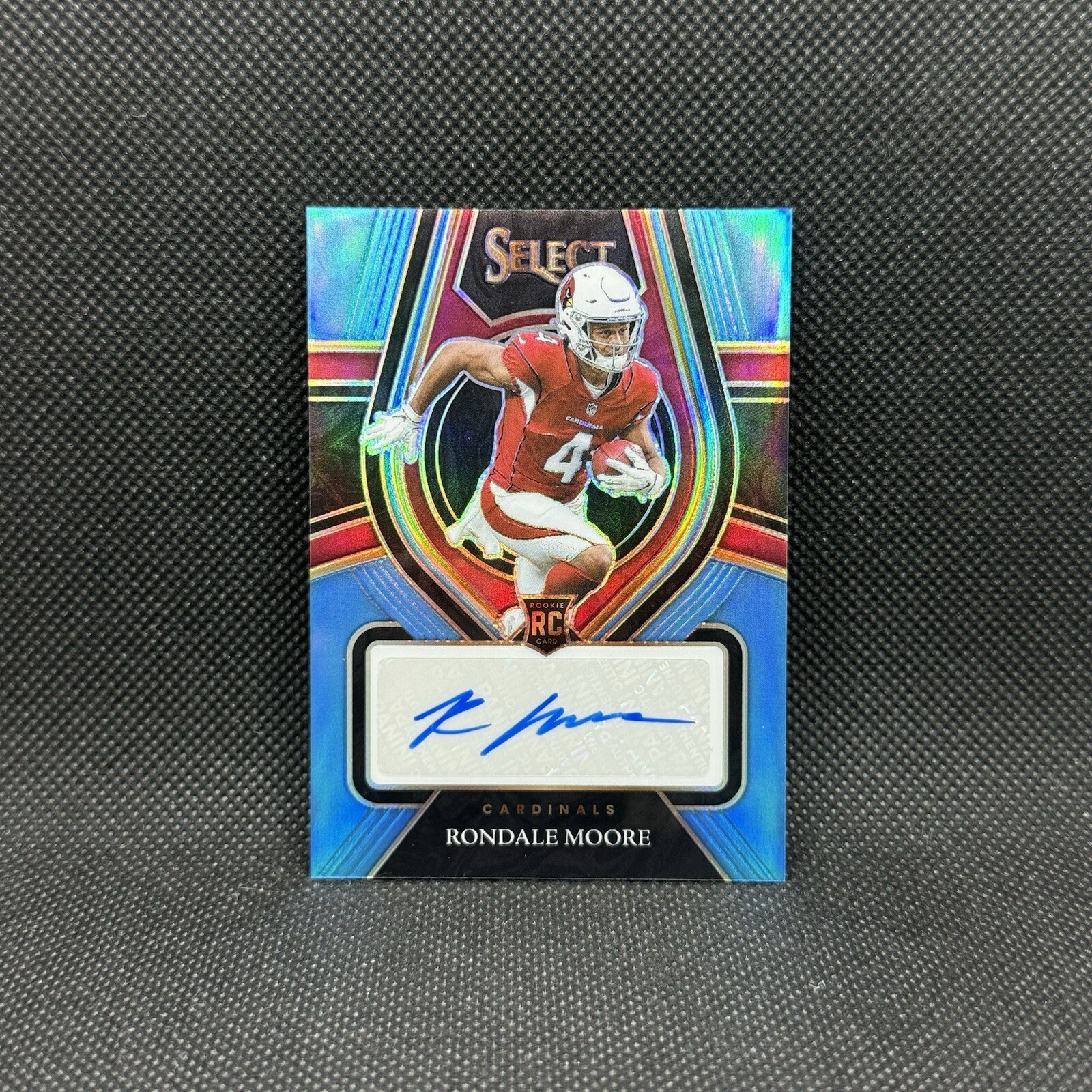 Rondale Moore Panini Select Rookie Signatures #RSRMO Light Blue