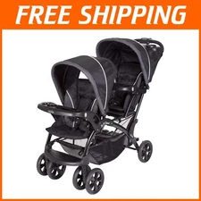 Sit N' Stand Double Stroller in Onyx - Versatile Seating for 2 Children