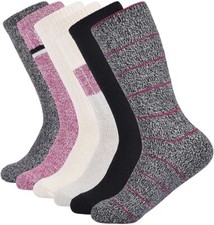 Six 6 Pair LUCKY BRAND Super Soft Boot Socks  Shoe Size 5-10  Multicolor 2 