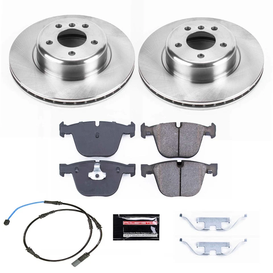 Powerstop KOE6035 Brake Disc and Pad Kits 2-Wheel Set Rear for BMW 535i GT 10-17 Foto 4 de 4