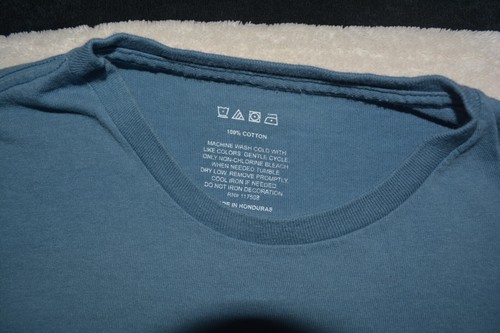 XL Blue Classic Blues Downtown In Stereo Tee Cotton Made In Honduras - Picture 3 of 4