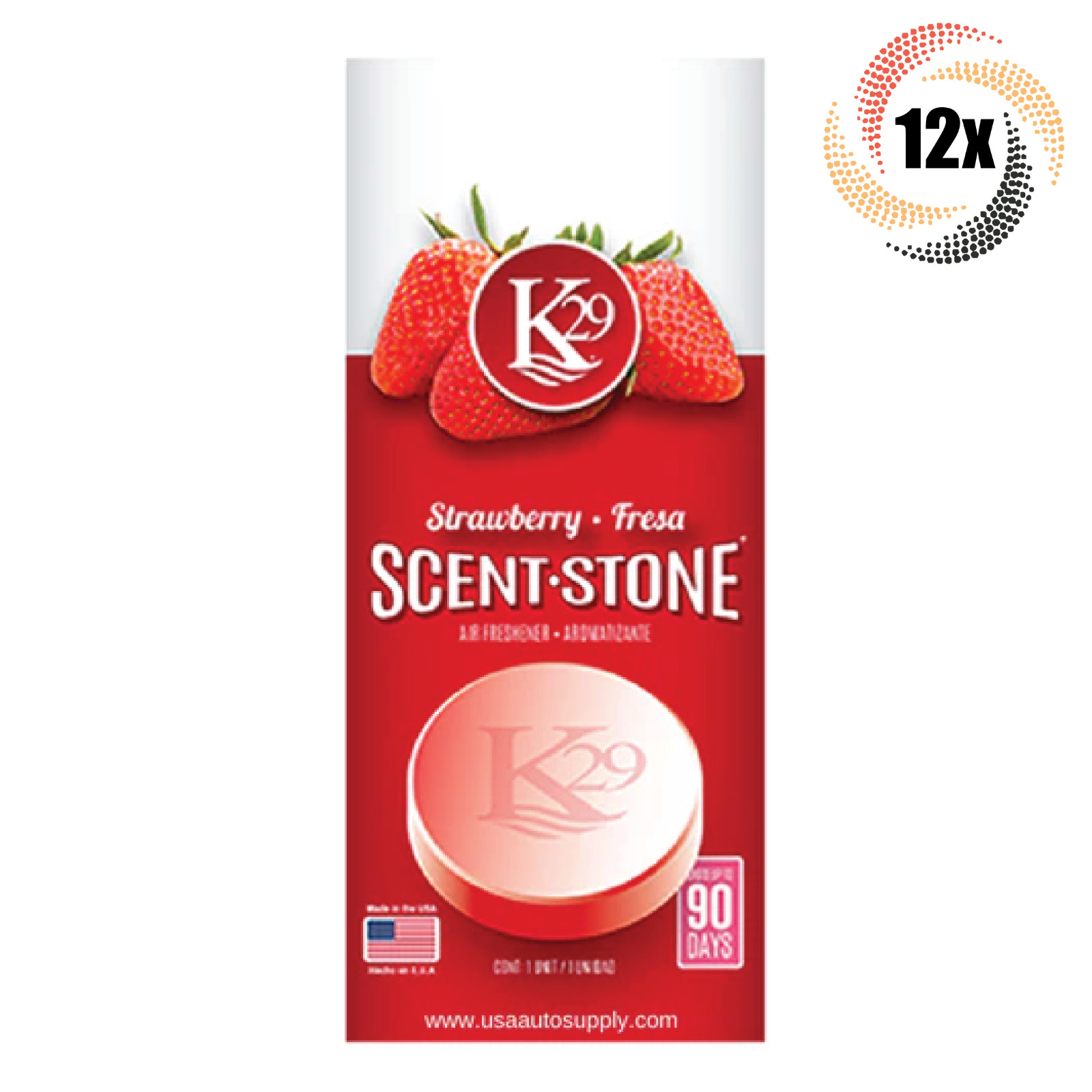 Освежитель воздуха Keystone K29 Strawberry Stone в 12 упаковках | Стойкий аромат
