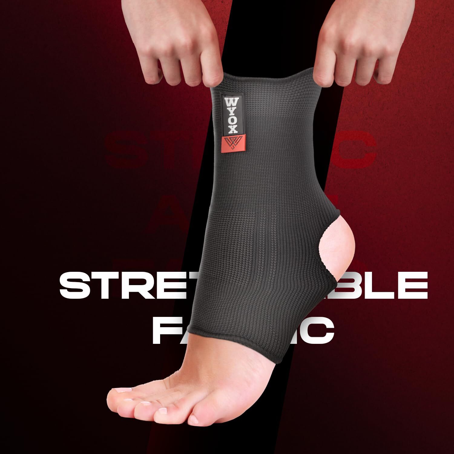 WYOX Ankle Wraps Support Boxing Gear for Men Women Muay Thai Ankle