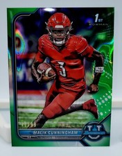 2022 Bowman University Chrome Green LAVA Refractor Malik Cunningham /99 #11