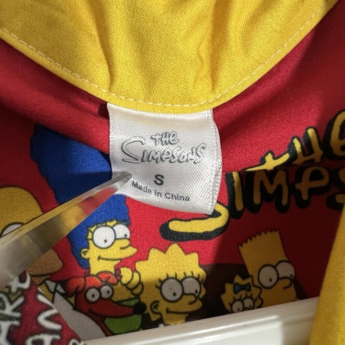 Camicia manica corta uomo The Simpsons gialla spaccata manica corta bottoni hawaiani S - Foto 7 di 11