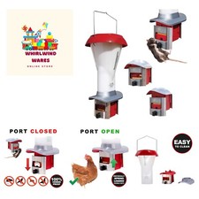 Rat Proof Chicken Feeder kit - Rat Proof Poultry Feeder   Weather Proof - 8lb...