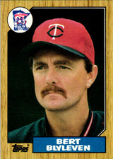 1987 Topps Bert Blyleven HOF Minnesota Twins #25