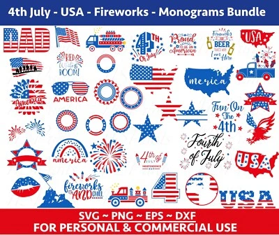 4th of July svg Bundle, patriotic svg, america svg, USA svg, fourth of july svg,