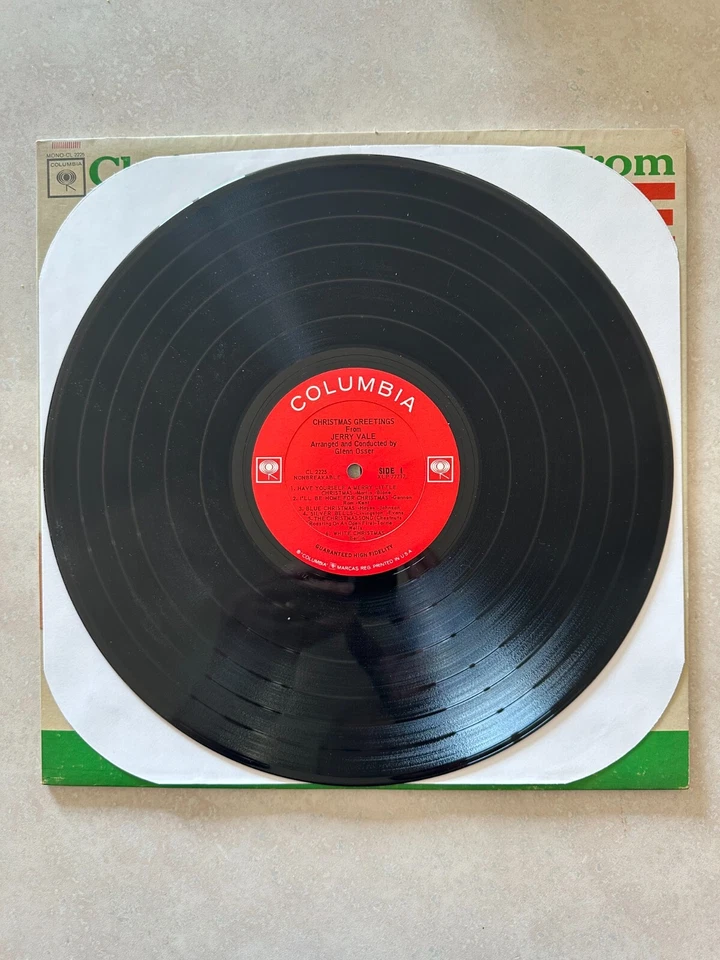 Jerry Vale - Christmas Greetings From - EX 1964 Columbia two-eye MONO vinyl LP - Image 3 of 4