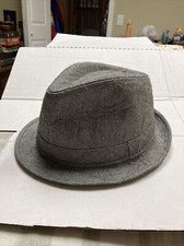 Vintage Stetson Fedora Hat Black  Gray Men's Size Large SKSTF292