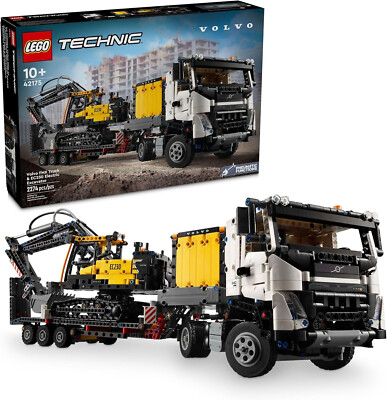 LEGO Volvo FMX Truck & EC230 Electric Excavator Building Toy 42175 with 2 Model