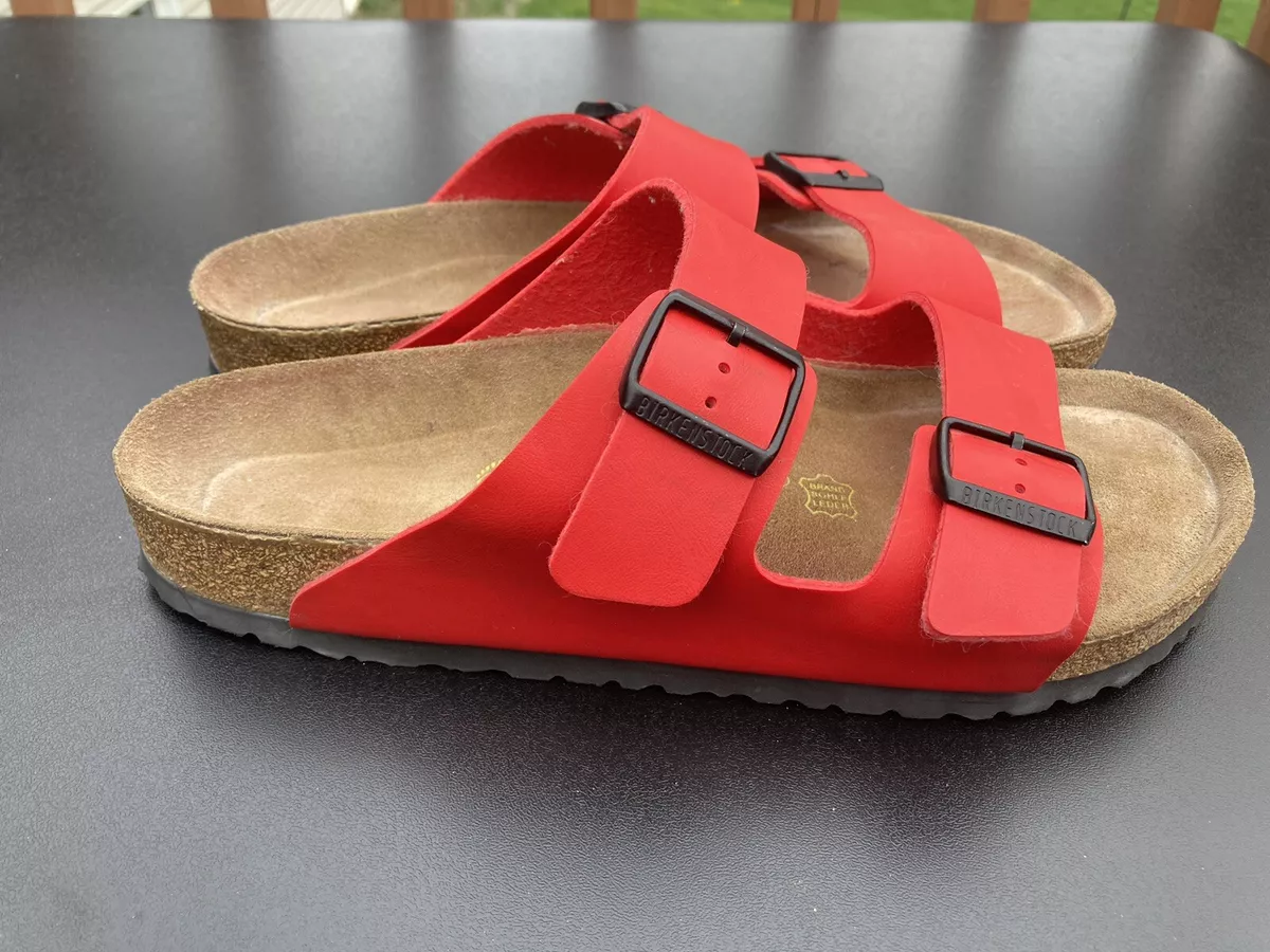 Birko Flor ARIZONA Sandal Cherry Red Size 44 M11 eBay