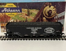 Athearn HO Custom 4-Bay Coal Hopper Cascade Hudson System 384601