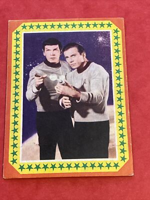 Cromo de 1974 Star Trek Rareza Colección Estrellas de Colecciones Este