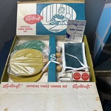 vintage table tennis set Sportscraft Original Box