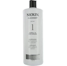 Nioxin System 1 Cleanser Shampoo, Fine Hair 33.8 Oz/1 Liter & PUMP