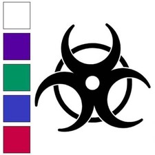 Biohazard Bio Hazard Symbol Vinyl Decal Sticker Multiple Colors Sizes 6760