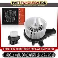 New Rear HVAC Blower Motor &Resistor Kit for Chevrolet Traverse GMC Acadia Yukon