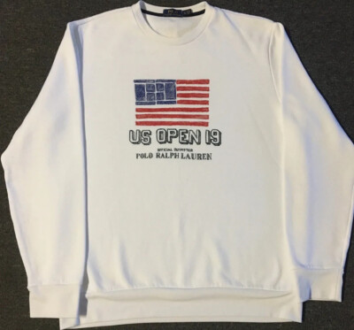 Polo Ralph Lauren US Open Official Outfitter Flag Sweatshirt XL Golf Sport Vtg