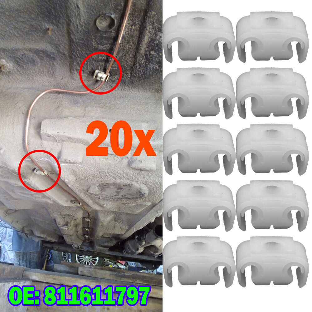 20x Brems Leitung Halterung Leitungshalter Clips 4,75 für Audi Seat VW 811611797