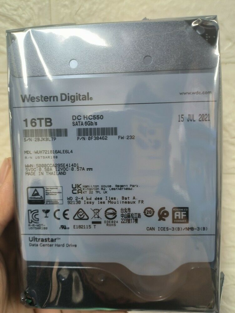新品　HDD ultrastar WUH721816ALE6L4/JP 16TB Western Digital WUH721816ALE6L4 Hard Drive 16TB SATA