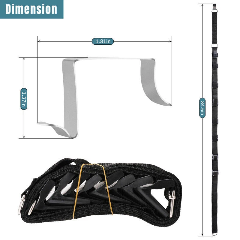 16 Ganchos Gorra de Béisbol Sombrero Armario Estante Pared Puerta Soporte Almacenamiento Organizador Foto 2 de 4