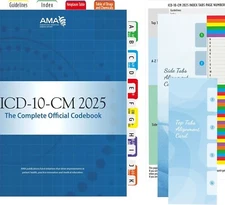 Index Tabs for ICD-10-CM 2025 The Complete Official Codebook - Easy Navigatio...