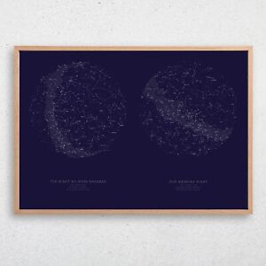 Night Sky Star Chart