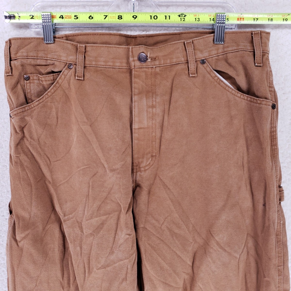 Dickies Jeans Denim Cotton Men SZ 36x32 Brown VTG Straight 90s