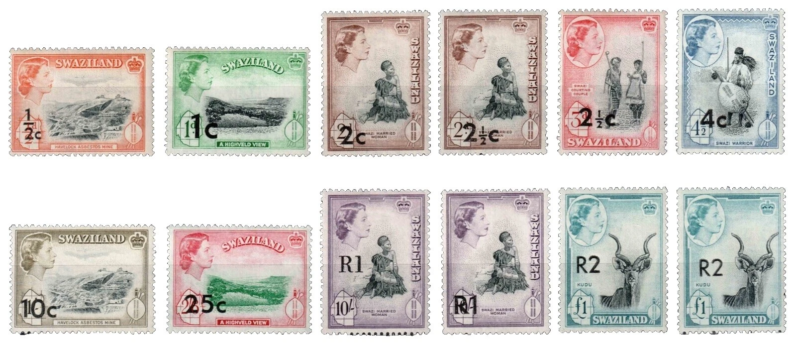 En excelente estado nunca abisagrado/estampillada sin montar o nunca montada Peces estampillas de colonias y territorios británicos