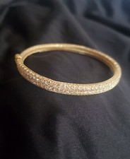 Gold Sparkle Bangle Bracelet